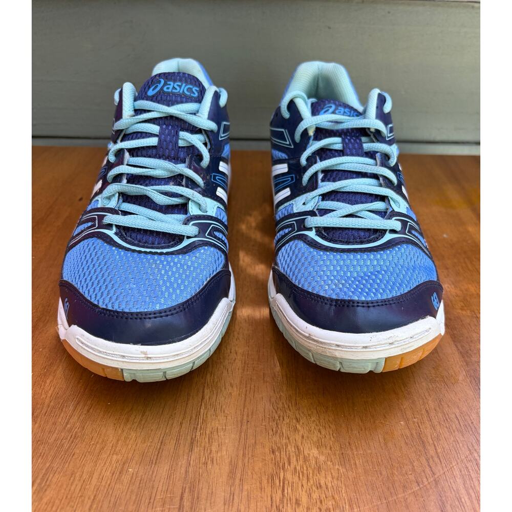 ASICS Gel-Rocket B455N Women’s 9.5 Blue Navy Volleyball Court Shoes Gum Sole - Picture 5 of 9